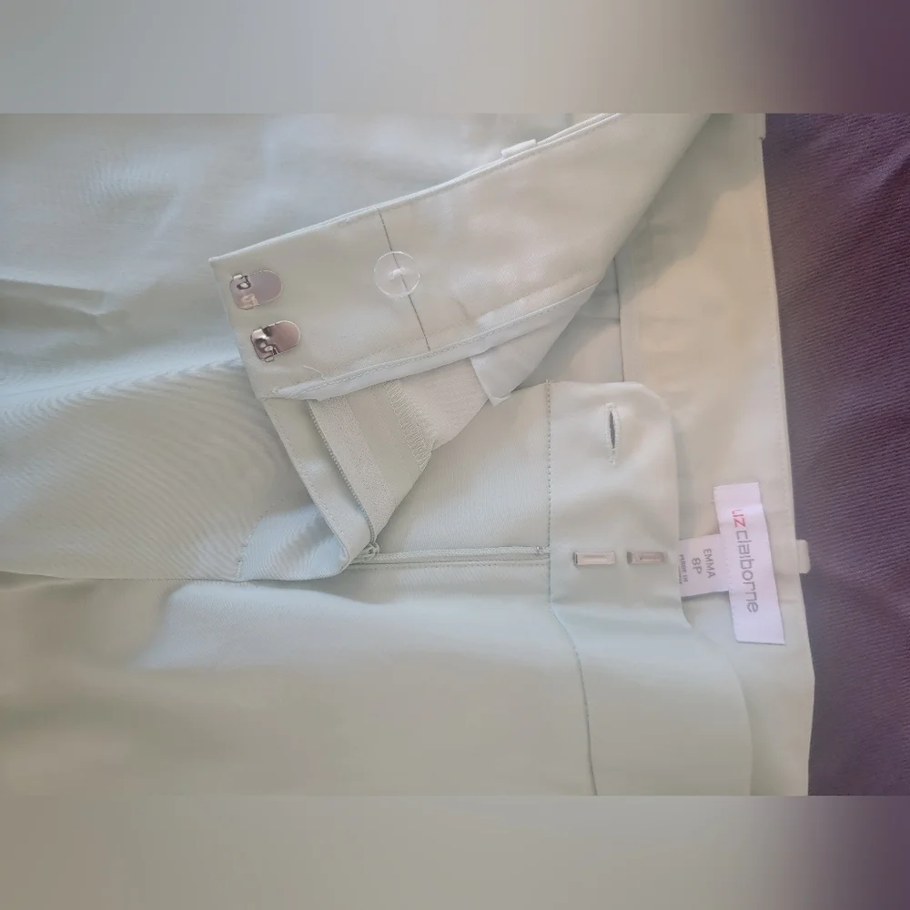 Liz Claiborne 8P NWT Mint Green Pants - Picture 4 of 6